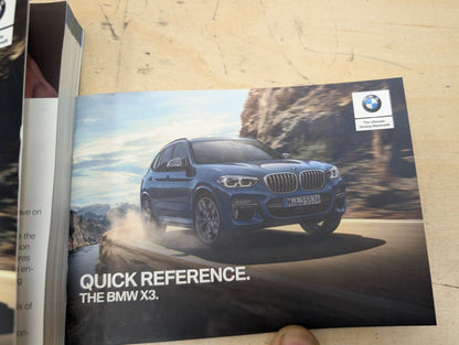 2018-2024 BMW X3 G01 - Owners Instruction Manual Book SET PN: 2982693