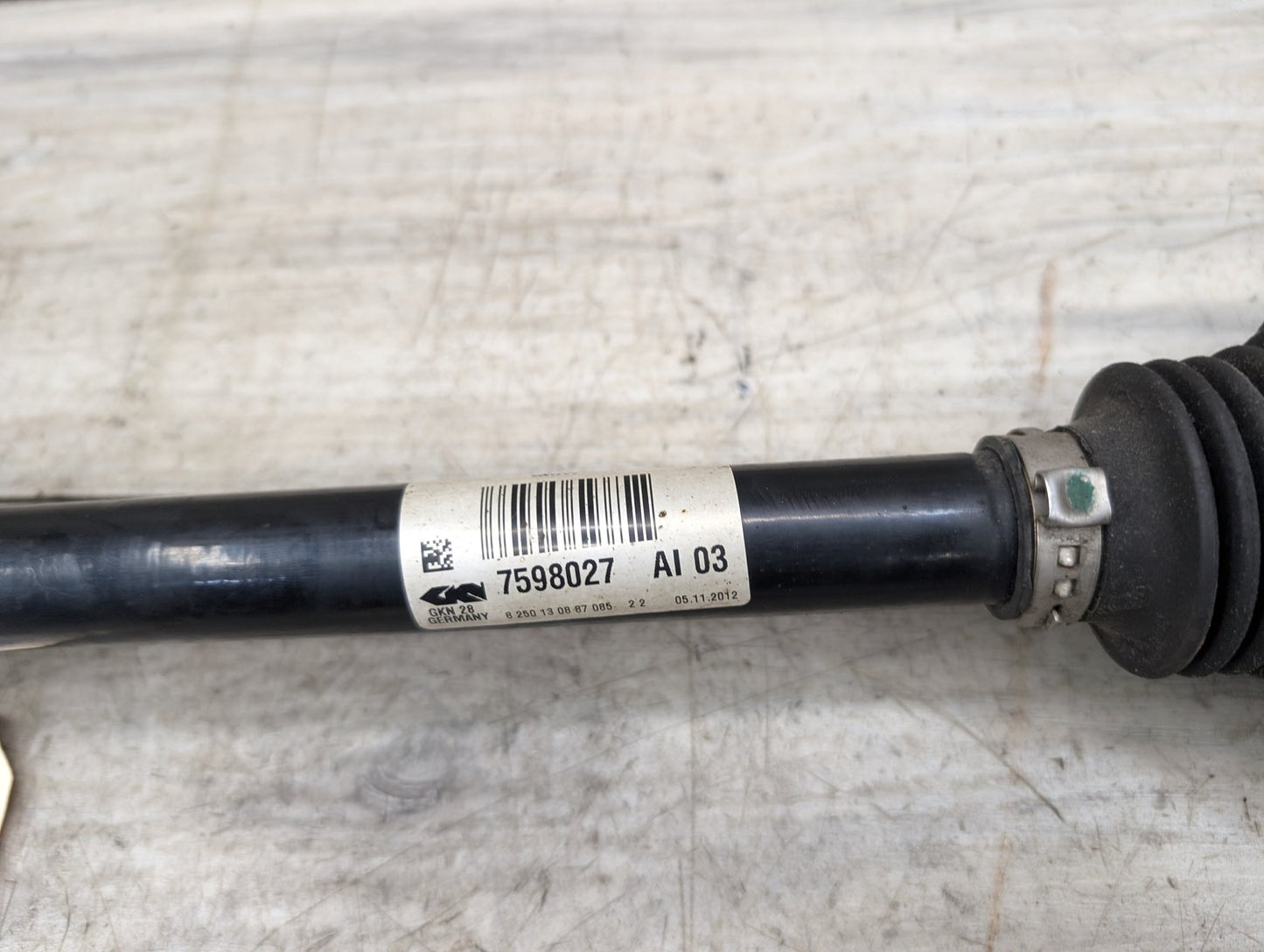 11-17 OEM BMW F25 X3 28iX AWD Front Left Driver Output Shaft CV Axle