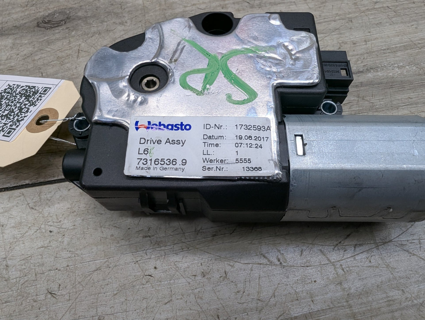 2017-2023 BMW M550i xDrive G30 Sunroof Sun Roof Glass Motor 7316536