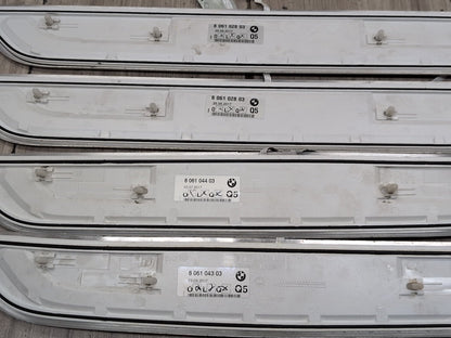 2016-2022 BMW 750i G12 Front Rear Left Right Scuff Plate Door Sill SET 8061043 OEM