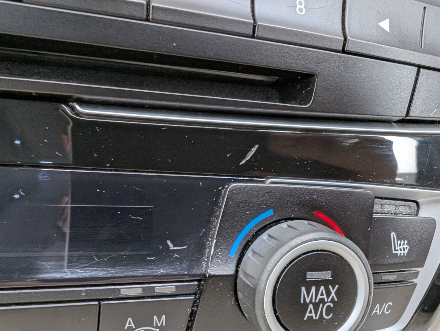 16-18 OEM BMW F30 F32 F34 F80 M3 AC Heater Control Panel Radio Media Buttons