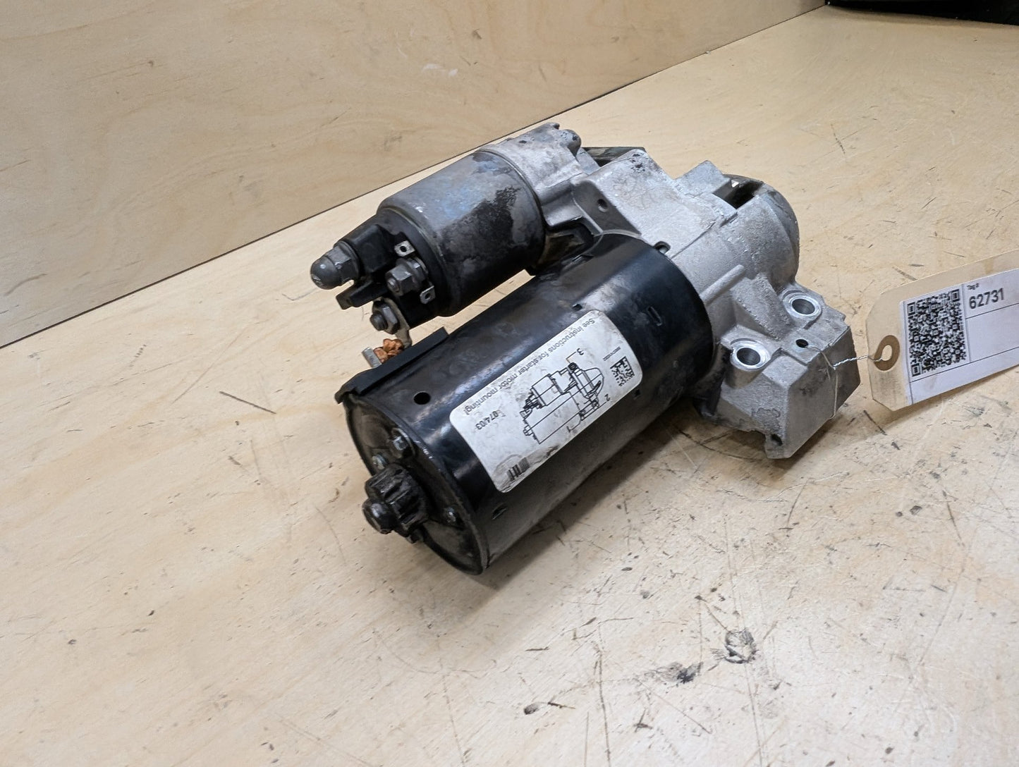 14-16 OEM BMW F10 F02 Diesel Engine N57 Starter Motor Bosch
