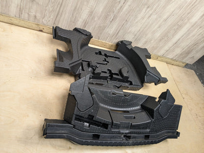 2019 BMW X3 G01-Trunk Spare Tire Mount Brackets Foam Covers PN: 7440140