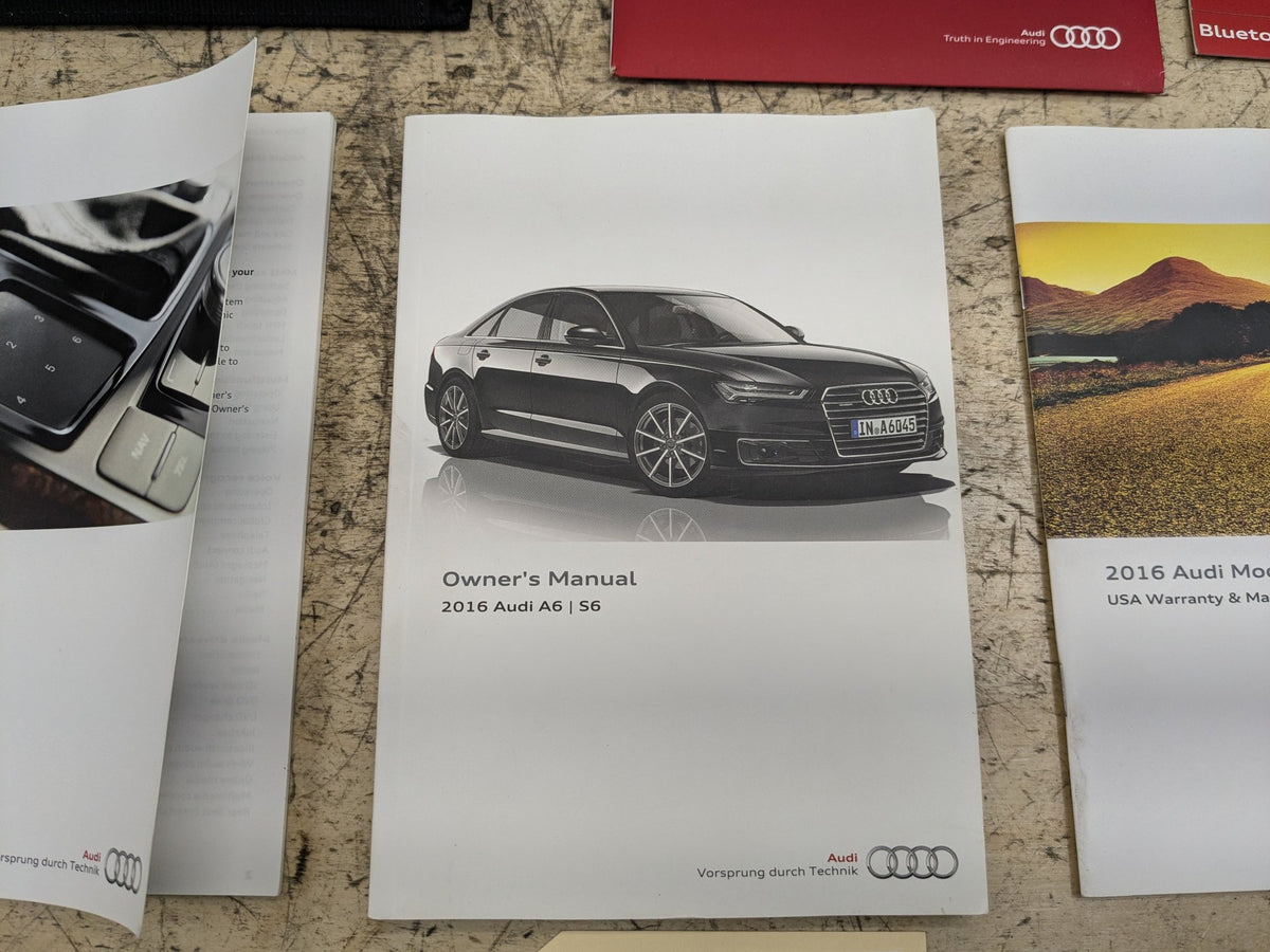 2012-2018 Audi A6 C7 Owners Instruction Manual Book SET OEM