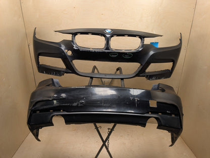 DAMAGE* 12-18 BMW 335i F30 Front & Rear Bumper Covers Pair OEM M SPORT