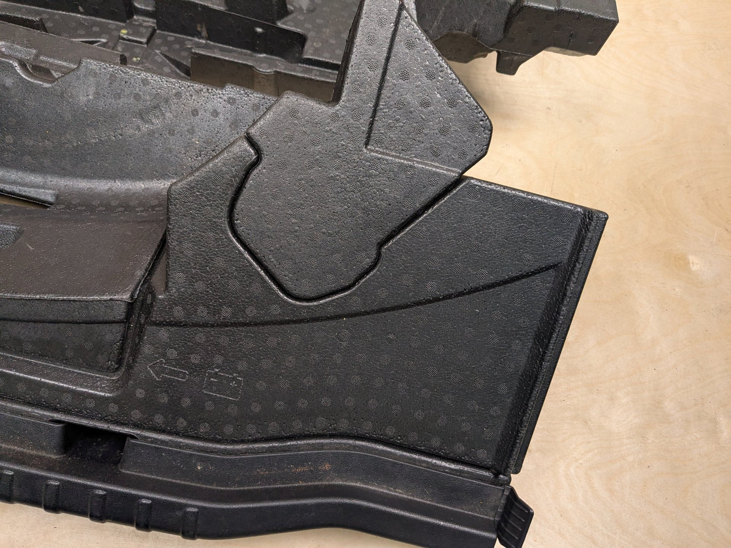 2019 BMW X3 G01-Trunk Spare Tire Mount Brackets Foam Covers PN: 7440140
