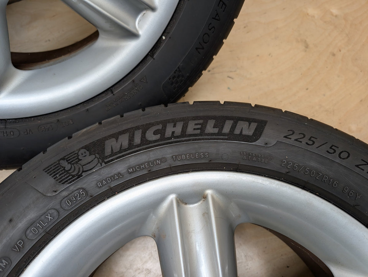 OEM BMW E36 Z3 2.8 3.0 E46 325Ci Wheels Rims 7JX16 ET:46 Star Spoke Style 55 SET