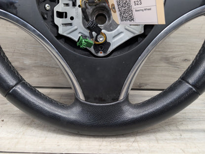 *06-10 OEM BMW E90 E92 E93 Sport Steering Wheel Black LEATHER w/ Shifters