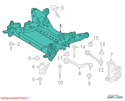 OEM BMW G01 G02 X3 X4 AWD Front Subframe Suspension Carrier Crossmember Cradle