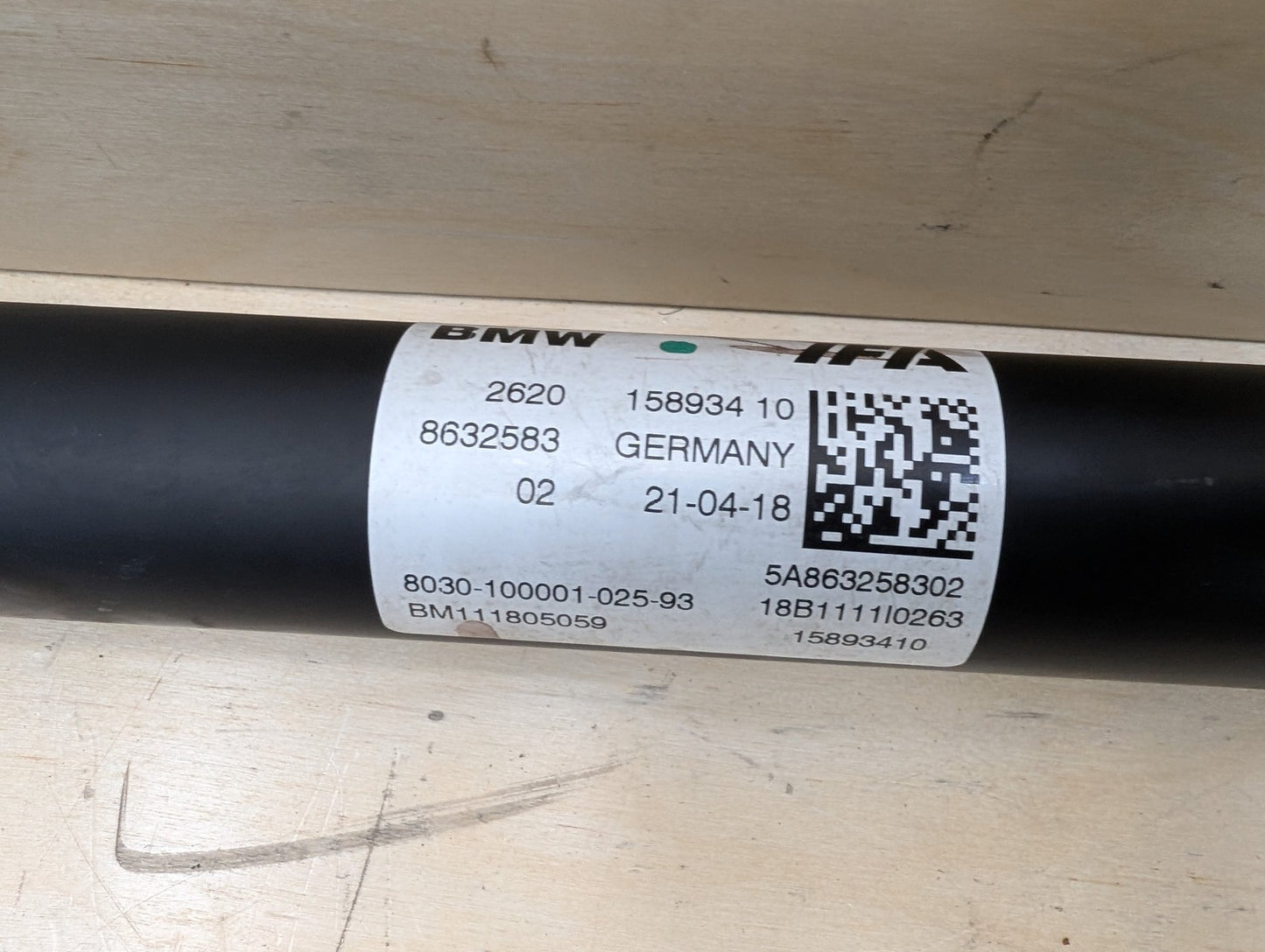 16-21 OEM BMW F90 G01 G05 G12 G30 750 AWD Front Driveshaft Axle Drive Shaft