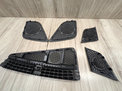 2008-2017 Audi S5 8T B8 Front LEft Right Center Dash Door Speakers Grille Cover SET