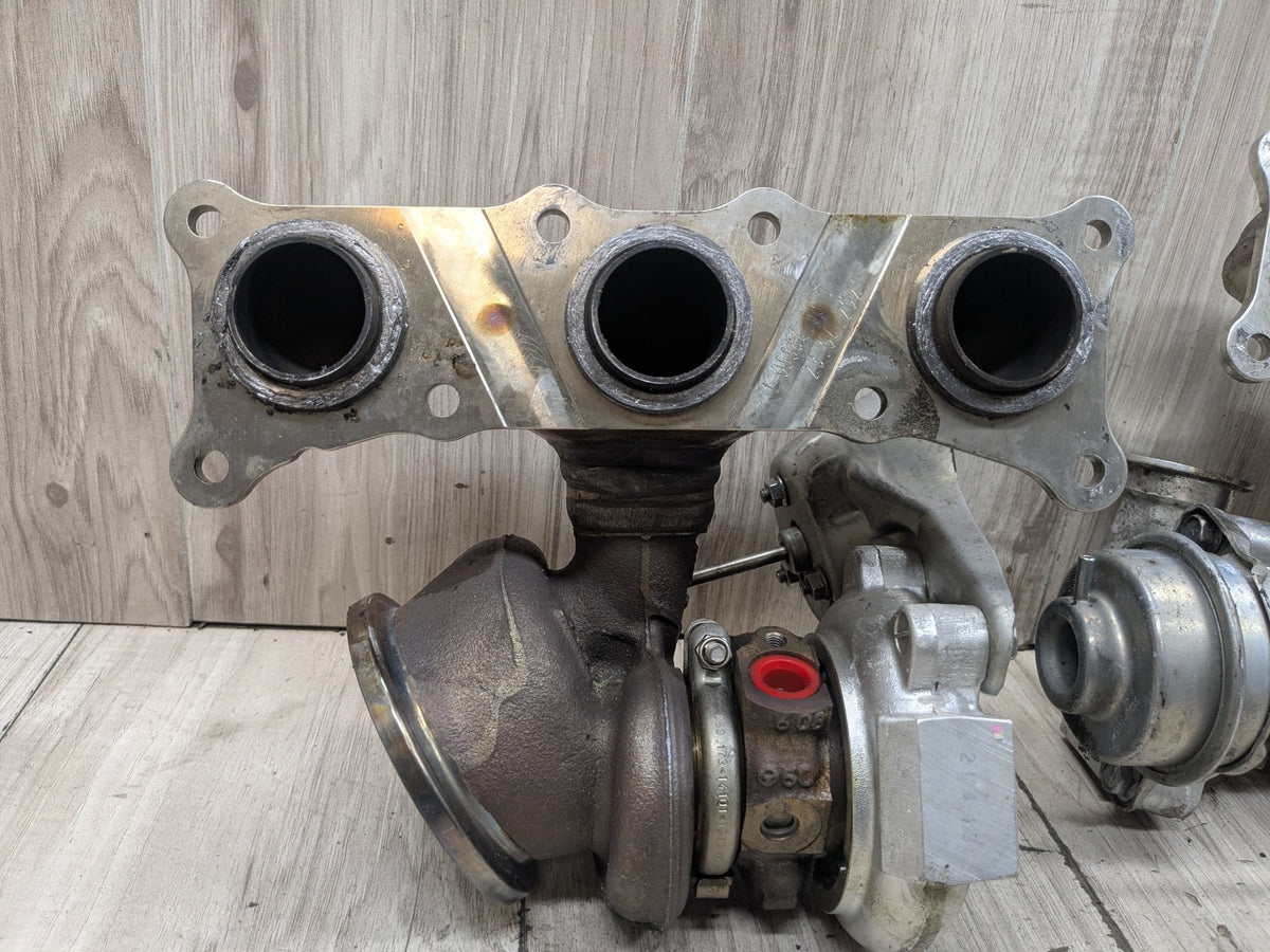 07-11 BMW E90 E92 E93 335i N54 Left Right Engine Motor Turbo Turbocharger PAIR