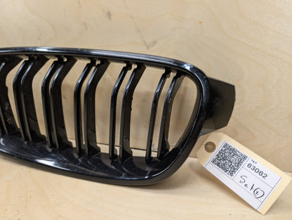 12-18 BMW 328i F30 Front Left Right Upper Bumper Cover Kidney Grilles SET OEM