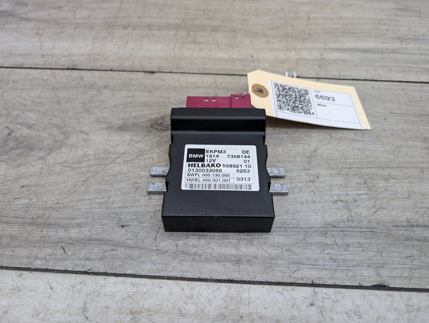 OEM BMW F01 F02 F10 F25 F30 F32 G30 Helbako Fuel Pump Relay Control Module EKPM3