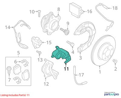 18-24 OEM BMW G01 G02 X3 X4 30i 30iX REAR Right Passenger Side Brake Caliper