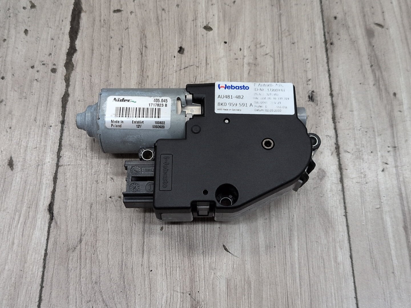 2010-2016 Audi S4 B8 Sunroof Sun Roof Glass Motor 8K0959591A OEM