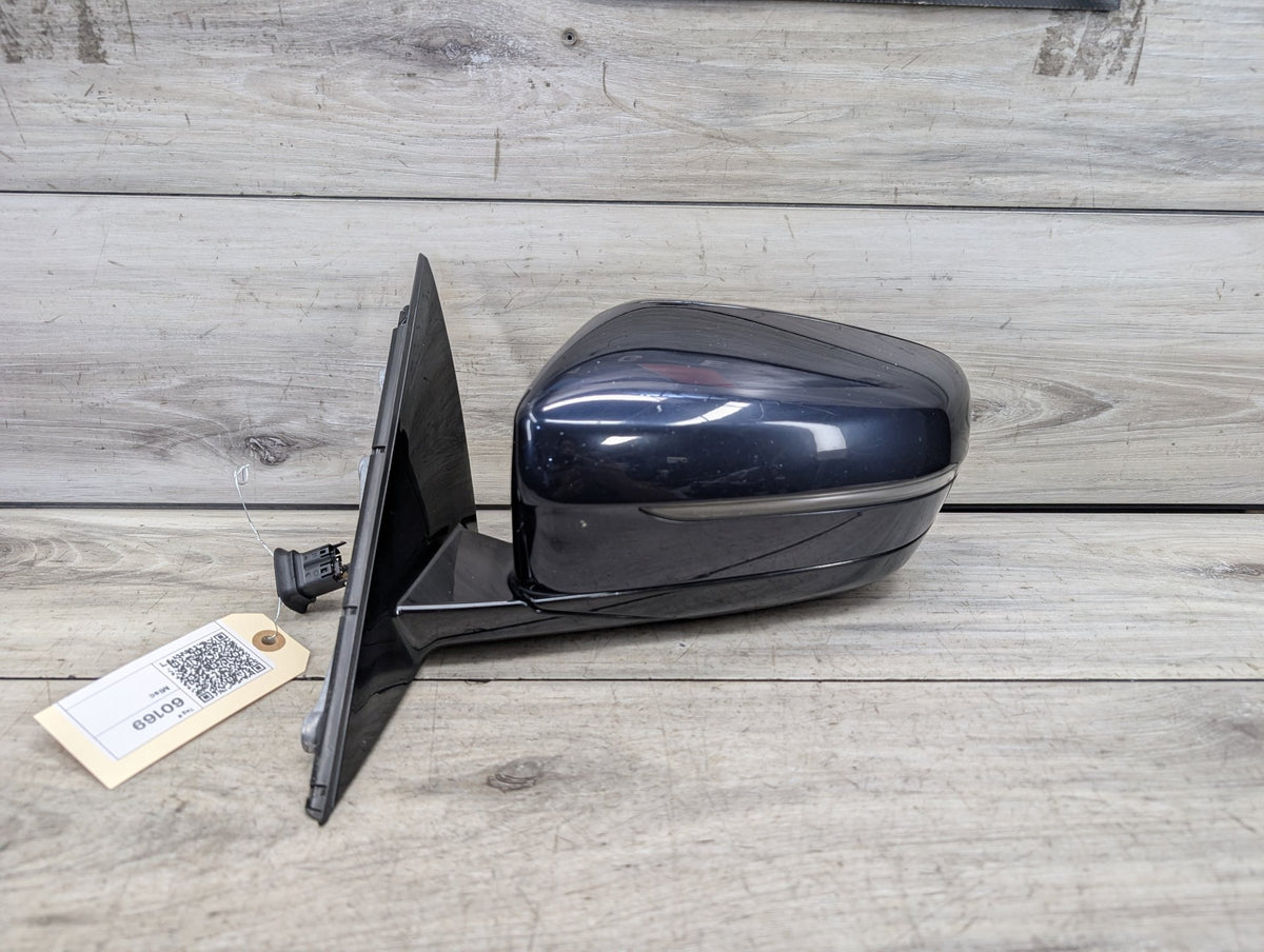 17-23 OEM BMW G30 530 540 M550 Left Driver Side Mirror Blind Spot SHADOW GLOSS