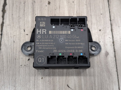 09-12 OEM Mercedes-Benz E550 W212 Rear Right Passenger Door Control Module