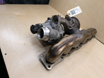 OEM BMW F06 F10 F15 F22 F25 F30 F32 F33 F36 X5 Turbo Charger w/ Manifold N55 EWG