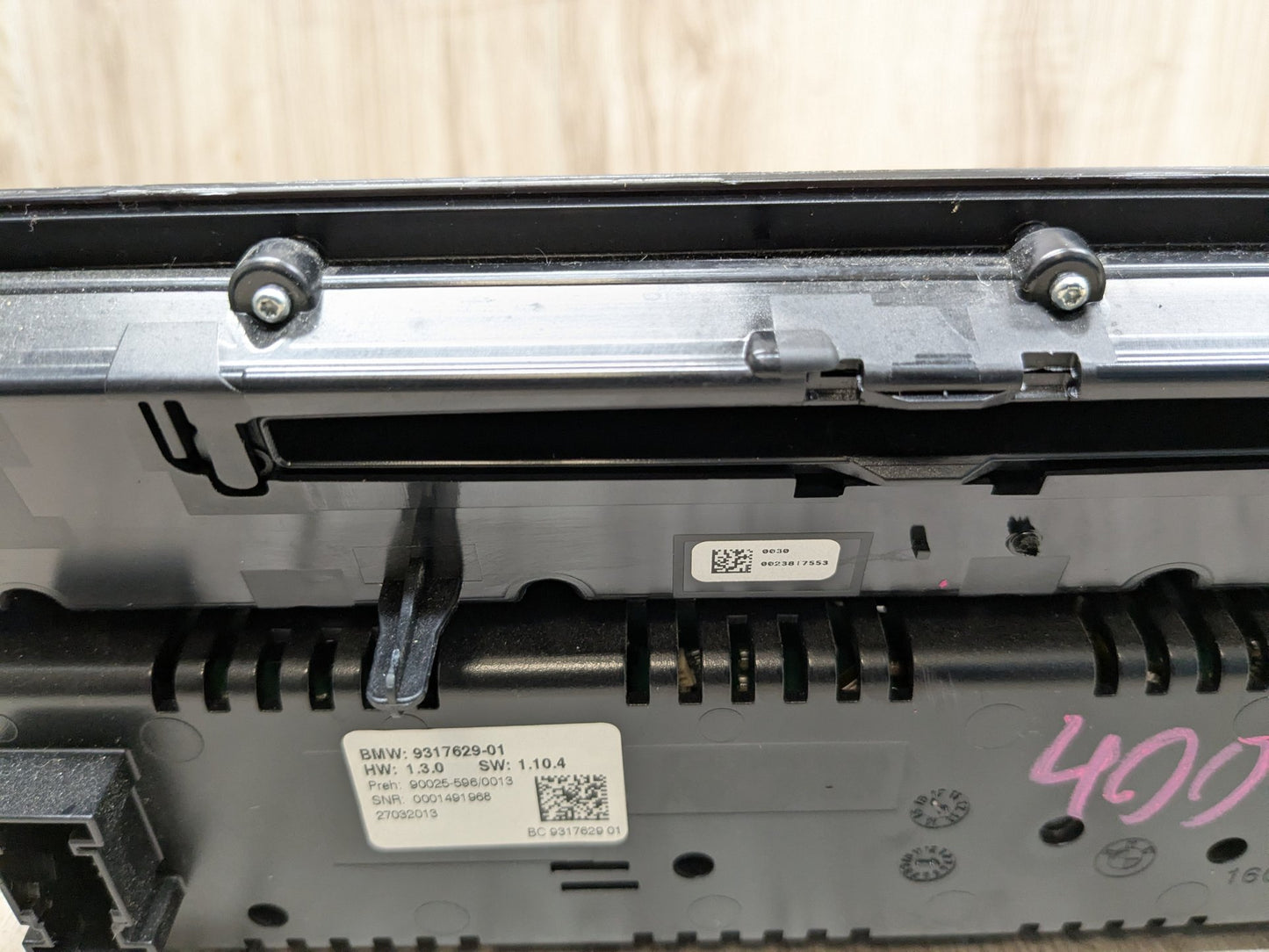OEM BMW F01 F02 F10 528 M5 Climate AC Heater Control Panel