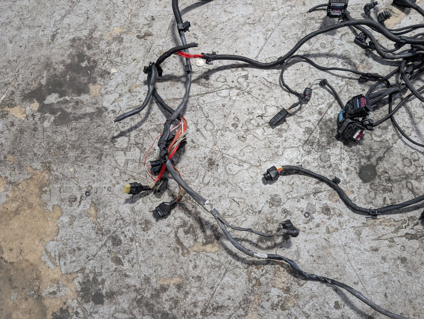 BMW G12 750Li N63B44O2 Engine Motor Transmission Wiring Wire Harness SET 8654414