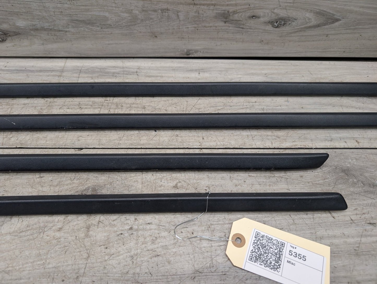 07-13 BMW X5 E70 Front Rear Left Right Exterior Door Trim Molding SET 7158533