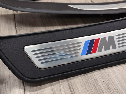 2011 - 2016 BMW 535i F10 Front Rear Left Right Scuff Plate Door Sill SET 8050054 N55B30A