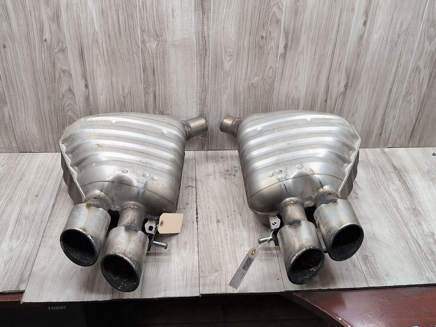 2013 - 2017 Audi S5 8T Rear Left Right Exhaust Muffler Tips SET 8K0253611BC CTUB