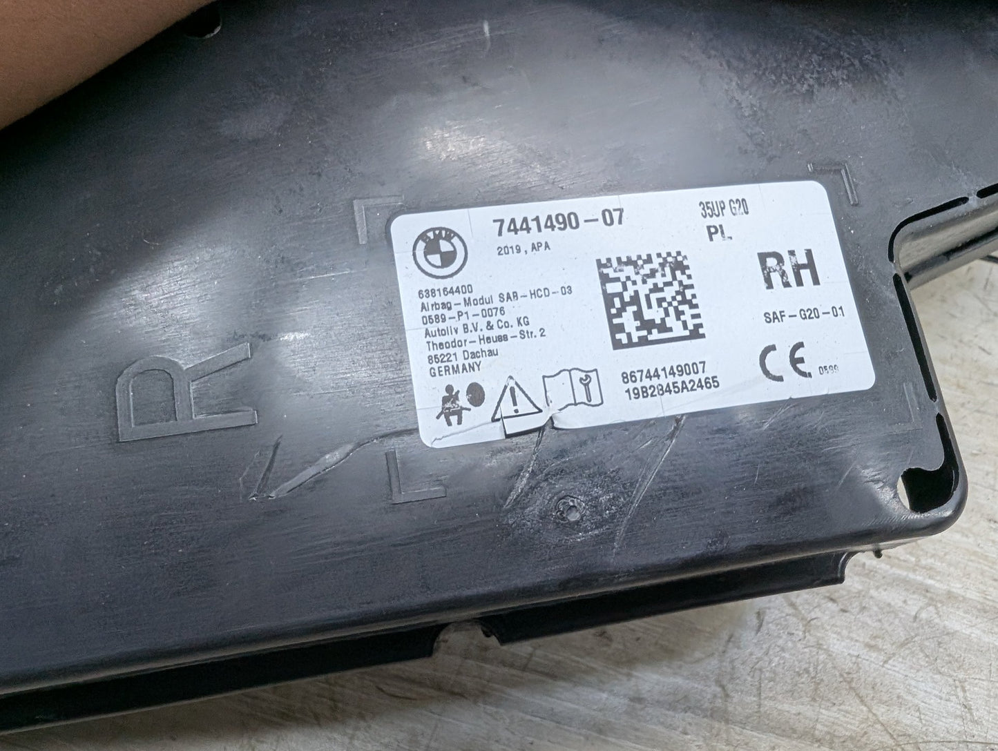 OEM BMW G20 G26 G80 330 M340 430 M440 Front Right Passenger Seat Air Bag Airbag