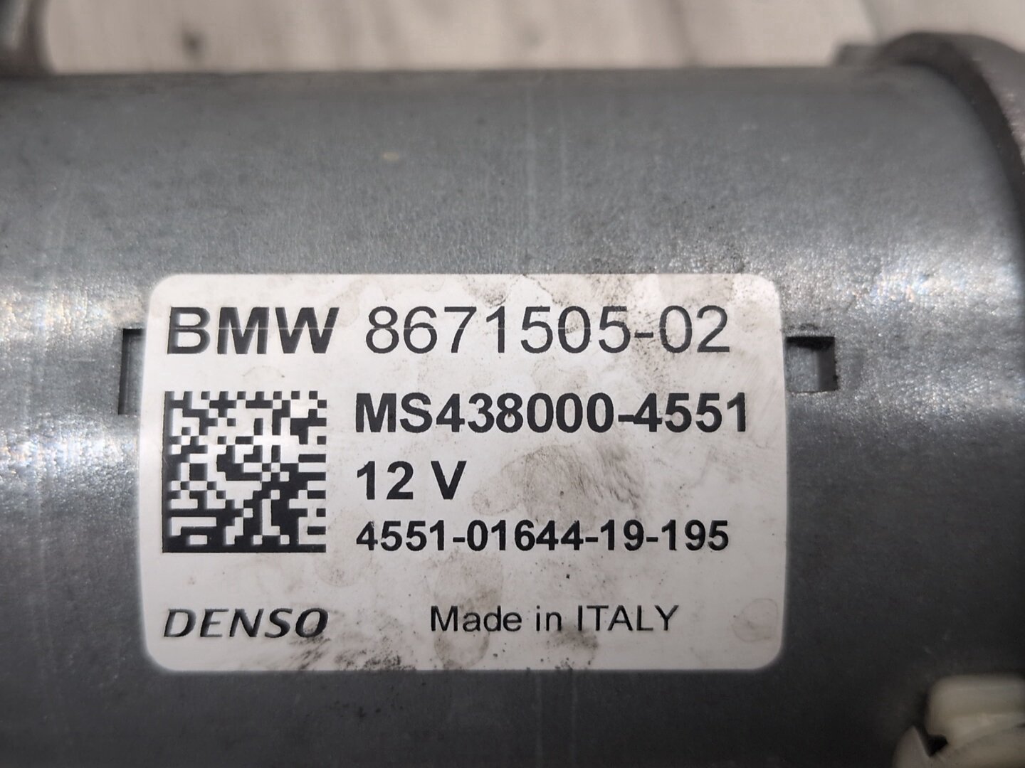 OEM BMW F90 F97 G01 G05 G20 G26 G30 G80 G82 Engine B58 S58 Starter Motor 8671505