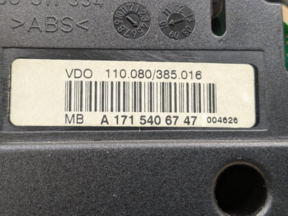 2009-2011 Mercedes-Benz SLK-Class R171 Speedometer Gauge Cluster A1715406747 OEM