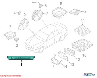 OEM BMW G20 G22 G23 G80 G82 G83 Control Panel Radio Media Buttons Control OYSTER