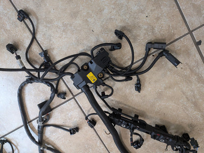 2015-2018 BMW F85 X5 S63B44T2 Engine Motor Transmission Wiring Wire Harness SET 7646837