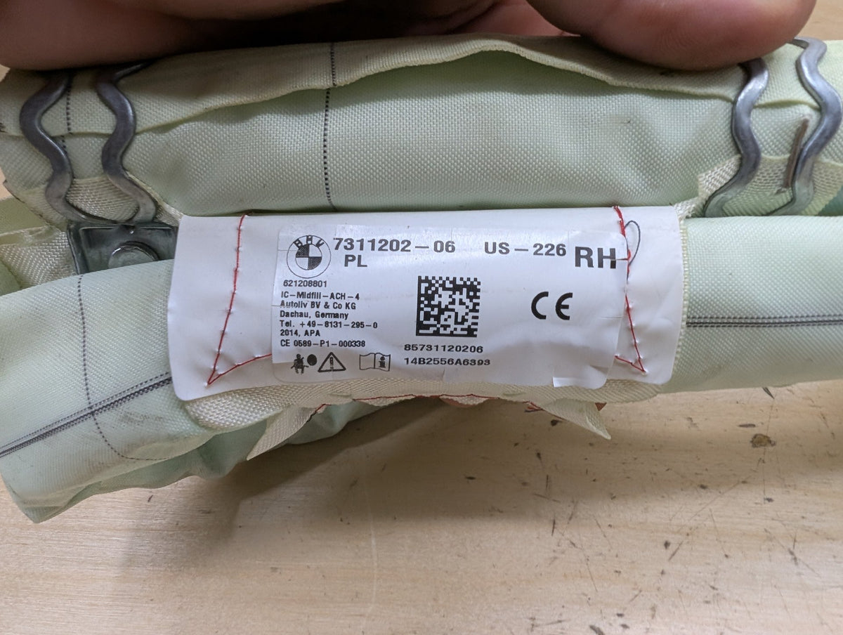 OEM BMW F30 F36 F80 M3 335 435 Right Passenger Roof Head Curtain Air Bag Airbag