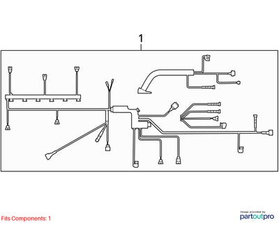 2007-2013 BMW E93 328i AT Engine N51 Motor Transmission Wiring Wire Harness SET