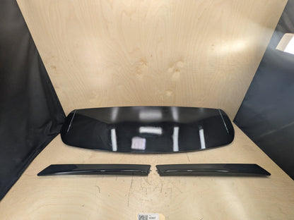 15-18 OEM Audi Q3 Rear Liftgate Trunk Lid Spoiler Rear Left Right Window Trim Molding SET