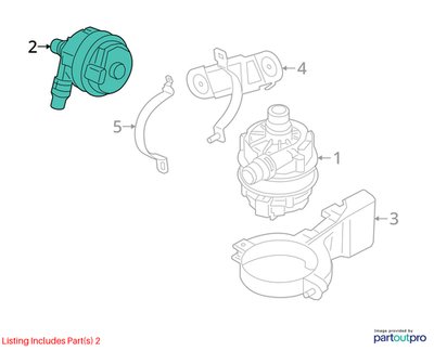 *OEM BMW G01 G05 G20 G22 G30 G42 G80 G82 G83 M3 M4 Engine Auxiliary Water Pump