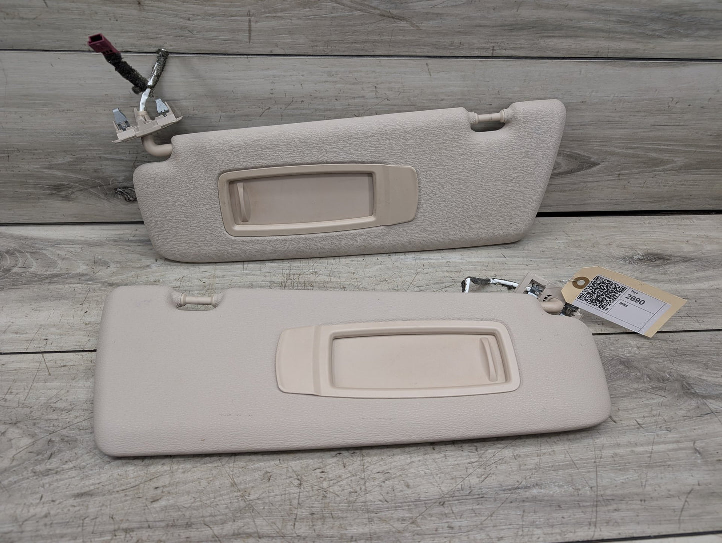 2014 - 2018 BMW X5 F15 Front Left Right Sun Visor SET 8059051 N63B44O1