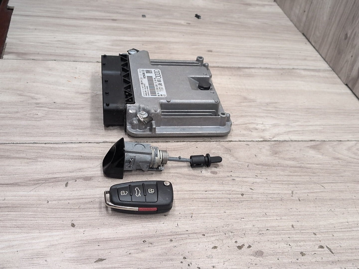 2016 Audi Q3 8U - DME Computer module w/ Key Fob And Mechanism PN: 8U0907115L