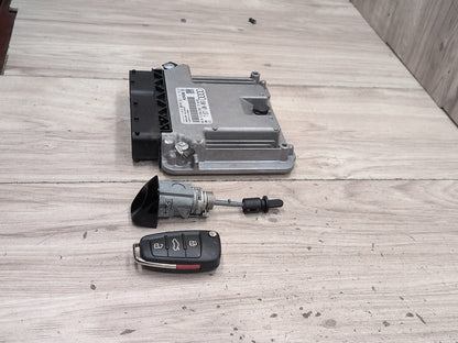 2016 Audi Q3 8U - DME Computer module w/ Key Fob And Mechanism PN: 8U0907115L