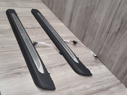 2004-2010 BMW M6 E64 Front Left Right Scuff Plate Door Sill SET 7898230 OEM