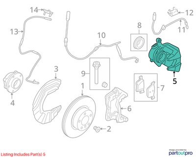 18-24 OEM BMW G01 G02 G20 G42 X3 30 230 330 B46 Front Left Driver Brake Caliper