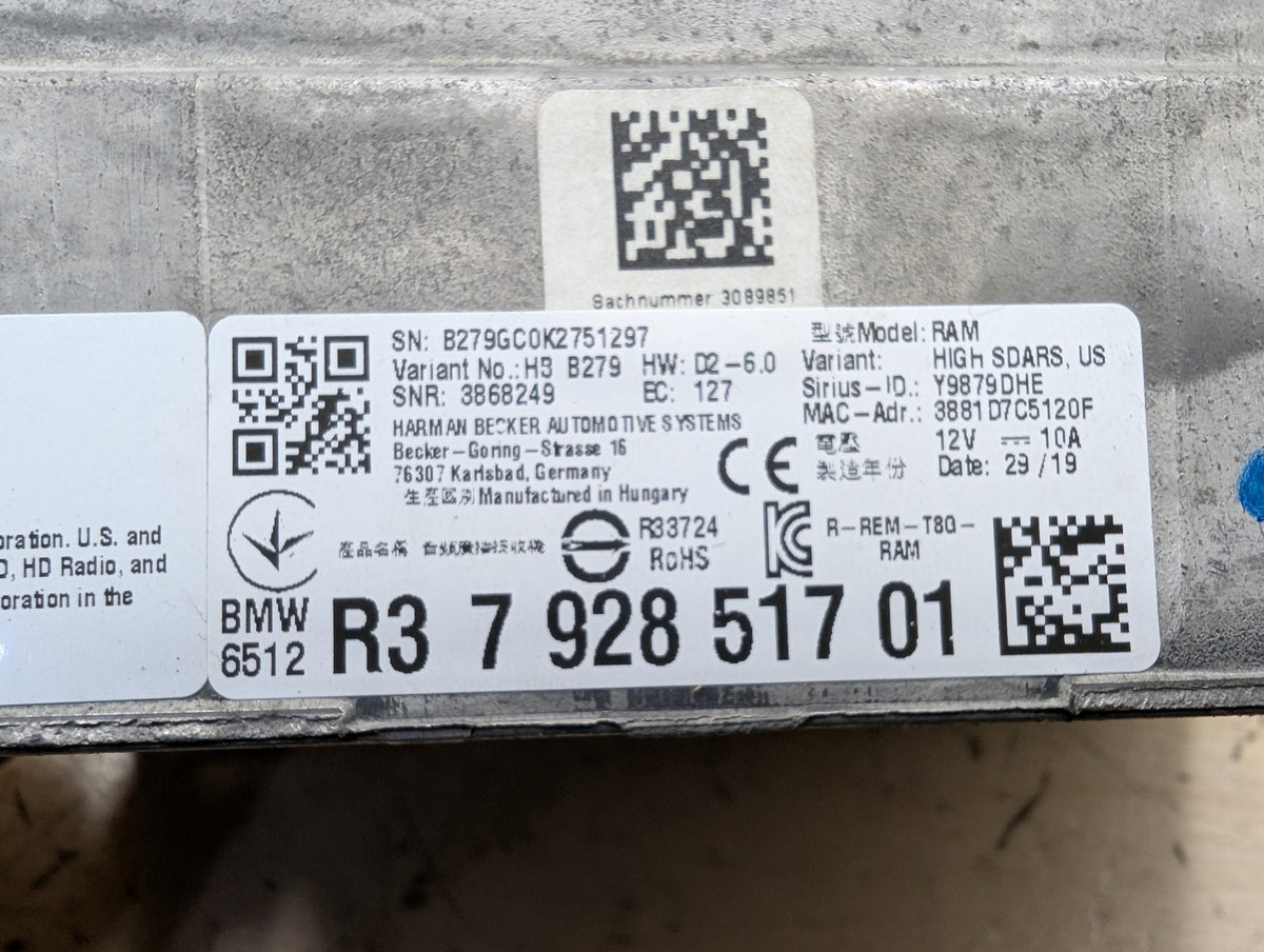 2019-2026 BMW M340i G20 Radio Receiver Module 7928517 OEM