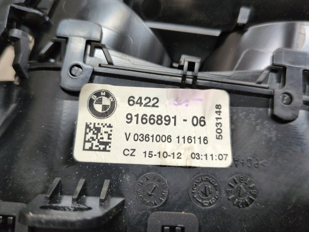 OEM BMW F10 528 535 550 M5 Dash Center Air Vent Grille Hazard Unlock Switch