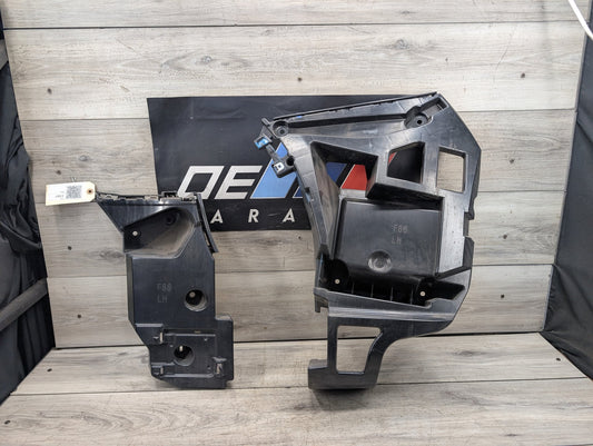 2015 - 2019 BMW X6 F86 Rear Left Driver Bumper Support Brackets SET 8056481 S63B44T2