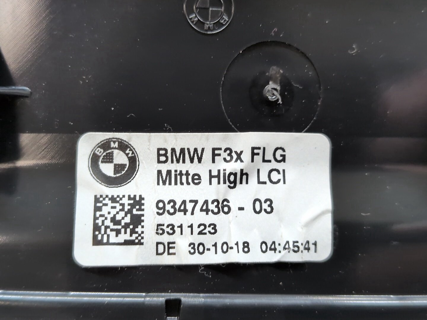 14-20 OEM BMW F22 F30 F32 F36 F80 F82 Front Dash Central Air Vent Grille Black