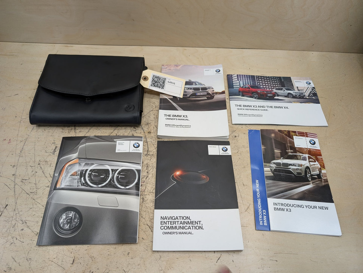 2011-2016 BMW X3 F25 - Owners Instruction Manual Book SET PN: 2285793