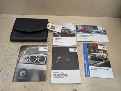 2011-2016 BMW X3 F25 - Owners Instruction Manual Book SET PN: 2285793