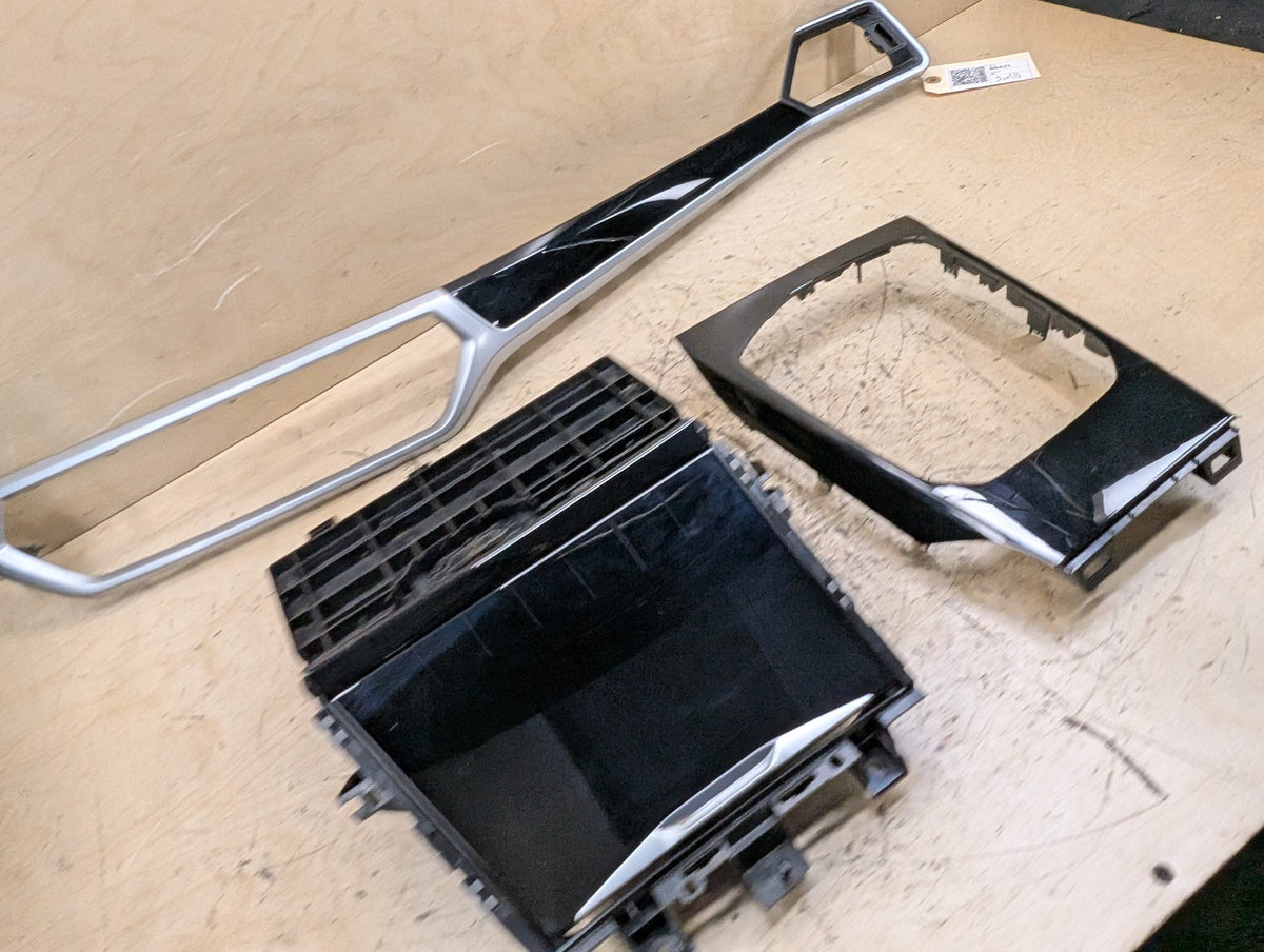 OEM BMW G20 330 Central Console Dash Wood High Gloss Interior Trim SET