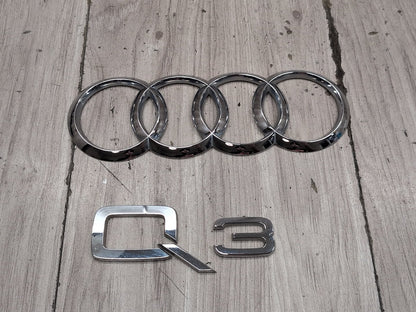 2015-2018 Audi Q3 8U Rear Liftgate Trunk Lid Emblem PN: 8U0853742